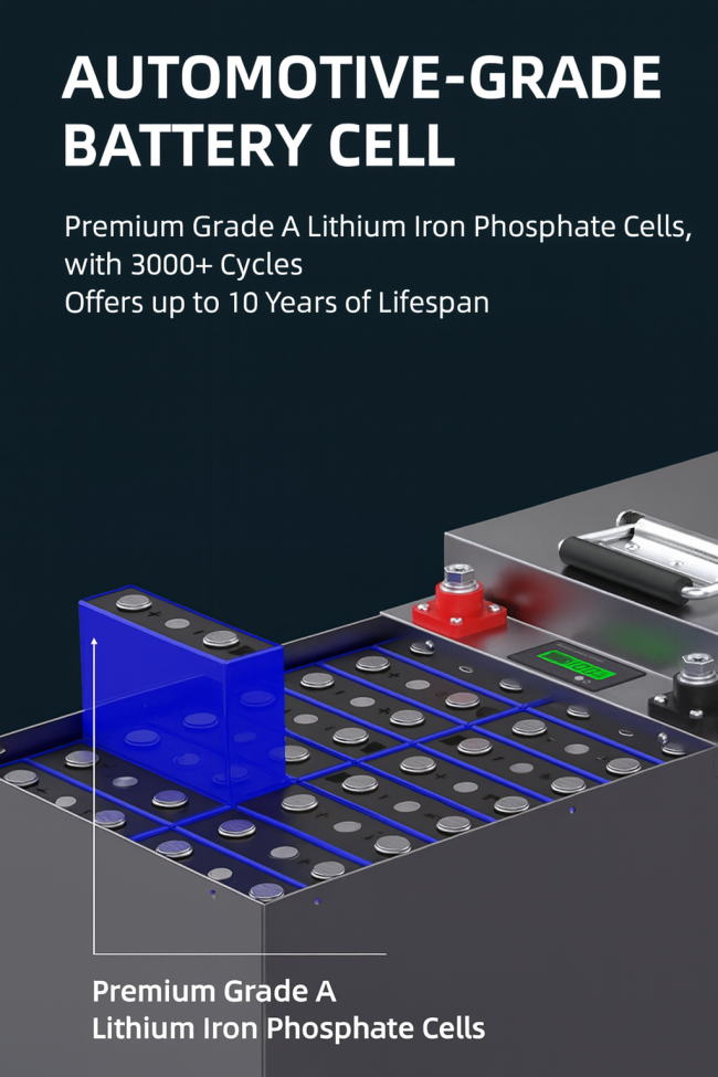 High Capacity Power Lithium Battery Solution For Golf Carts And Patrol Cars