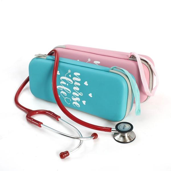 H2.64 Inch Stethoscope Storage Case Fluffy Fabric Lining
