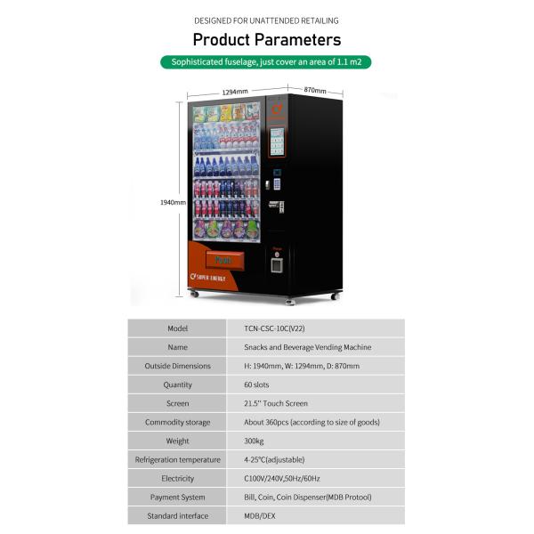 Small Business Idea Vending Machines for Foods and Drinks and Snack Vending Machine for Sale