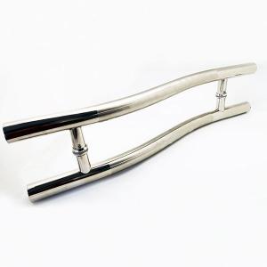 Quality SS201 Handles For Shower Doors , Glass Shower Door Pulls For 6-12mm Glass for sale