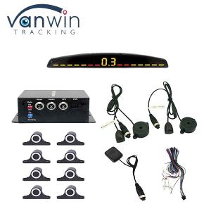China 8 Sensors Car Parking Kit Buzzer Reverse Backup Radar Sound Alert Indicator Probe System Detect Range 0.4-5M Waterproof IP66 on sale