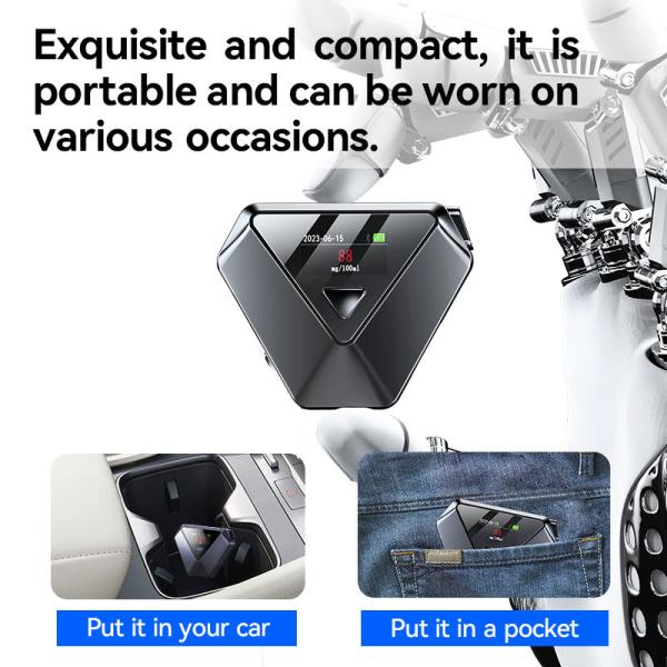 Digital Portable Breathalyzer Keychain Breath Alcohol Testing Machine