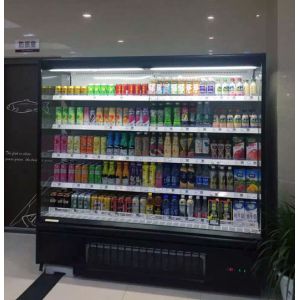 China open display fridge companies Upright Beverage Open Air Refrigerated