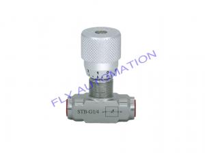 Quality STB-G1/4 40Mpa Hydraulic Flow Control Valve With Scale Bi Directional for sale