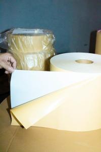 China Hot Melt Glue Self Adhesive Paper Sheets , Ordinary Sticky PVC Adhesive Roll on sale
