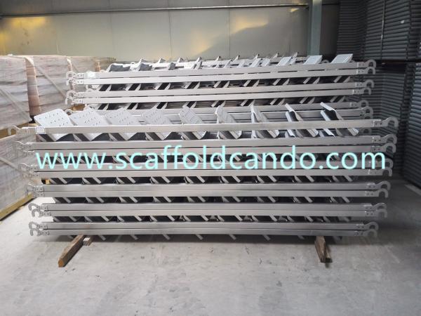 Buy 43.5mm, 50mm hooks steel ladder scaffolding galvanized stair case 7 steps ladder 8 steps ladder 9 steps ladder for sale at wholesale prices