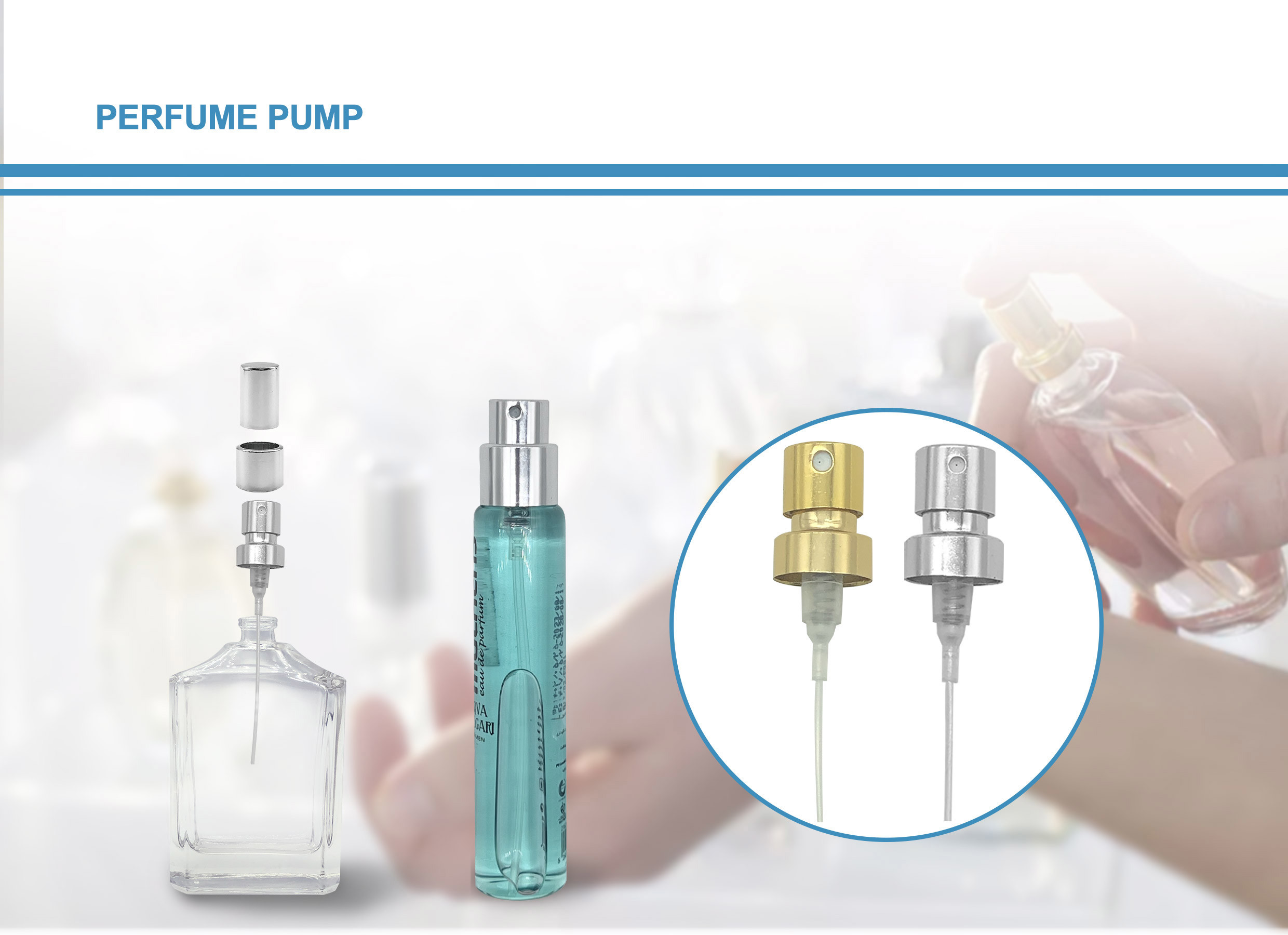 Elegant Perfume Spray Pump For Fragrance Dispensing And Packaging