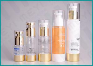 China Plastic Airless Pump Cosmetic Packaging , Various Volumes Foundation Pump Bottle  on sale