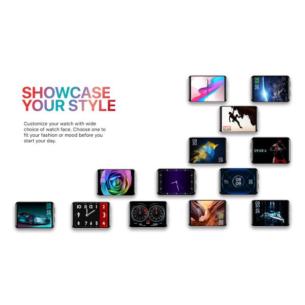 DM100 4G Nano SIM Card 2.886inch Big Screen Android Smart Watch Mobile Phone Man Woman 3GB+32GB Camera GPS 480*640P Smar