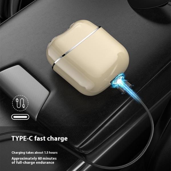 Portable Mini Dual-Head Electric Shaver Fully Washable with Magnetic Floating Design for Men