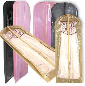 Quality PVC Extra Long Garment Bag Colored Non Woven for bridal Wedding Gown for sale