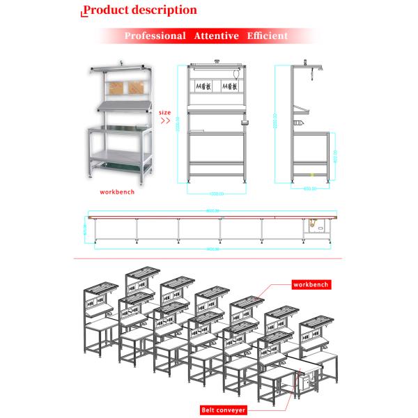 Customized Assembly Workbench DY31 , Gray Color Heavy Duty Workbench For Workshop