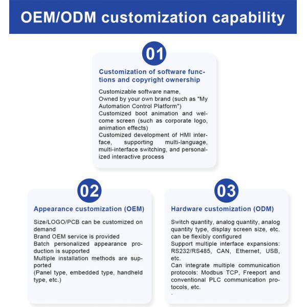 Coolmay 4.3'' HMI PLC All In One Integrated 65536 True Color Touch Screen RS232/RS485 Port485P Compatible FX3G/FX3U/FX3S with digital temperature For