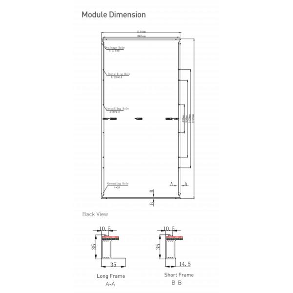 540w-560w Monocrystalline Solar Module With MC4 Connector Type TUV Certified Tempered Glass Aluminum Alloy Frame