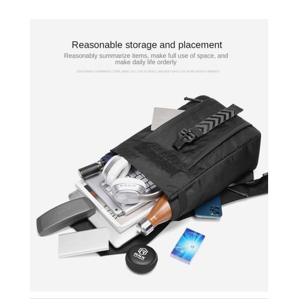 PU Leather Travel Men Business Backpack With Physiological Curve Back