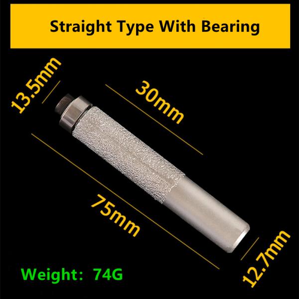 Electroplated Brazed Diamond Tools , Stone Carving Diamond Grinder Drill Bit