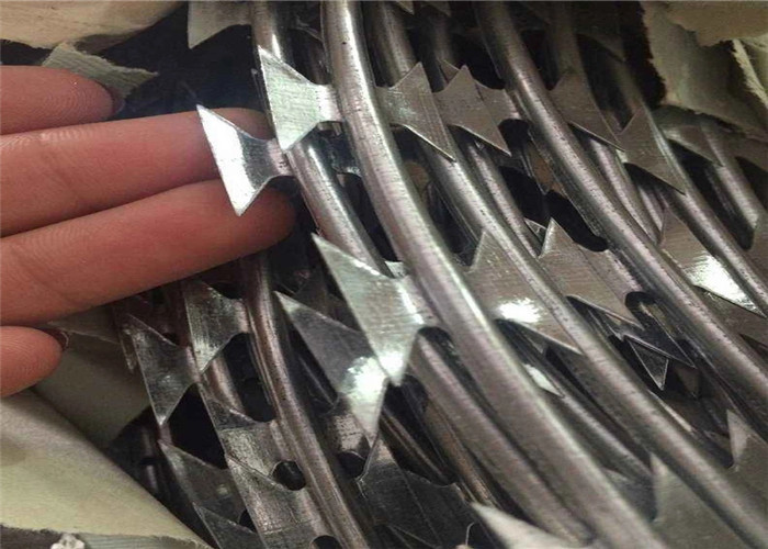 High Strength Galvanized Anti-Climb Welded Barbed Razor Wire Mesh Fence