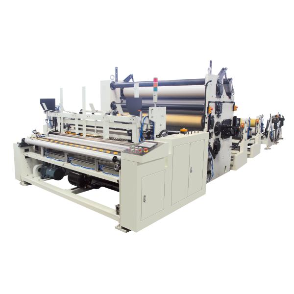 3HP 4pieces Tissue Paper Making Machine 24 Rolls Servo motor