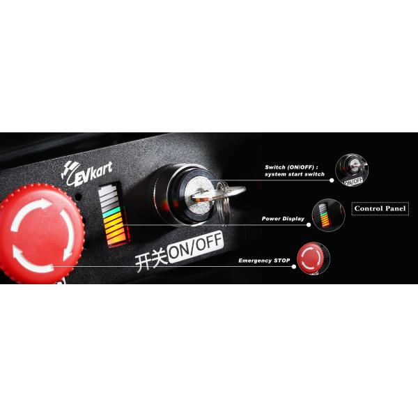 12Nm Single Motor 3500KW Double Seater Go Kart For Amusement Park