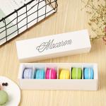 Flexo Printing Food Packaging Box Open Top Eco - Friendly For Macaron