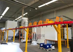 China Big Cyclone Automatic Powder Spraying Painting Line For Ventilation Equipment on sale