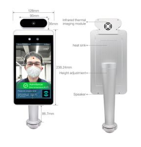 Quality Mask Detecting Facial Recognition Sensor 8 Inch On Wall Surface Security Alarm Terminal Panel for sale