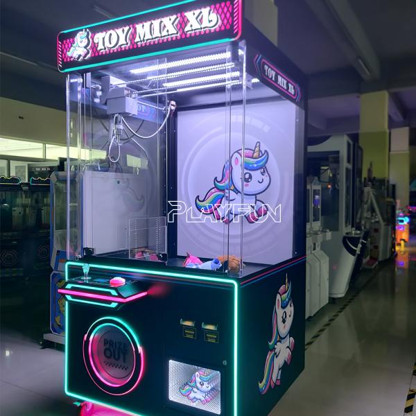 Token Coin Operated Black Toy House XXL Win Big Prize Claw Game Machine at the Arcade Vending Ball Plush Toys Crane Games