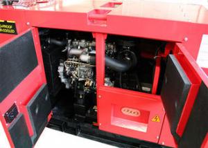 Quality Red 50Hz PERKINS Diesel Generator Set , Mute Type PERKINS Soundproof Generator for sale