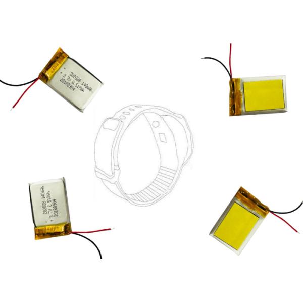 Low Self Discharge Lipo Batteries 282028 / 3.7V 140mAh Lithium Polymer Battery