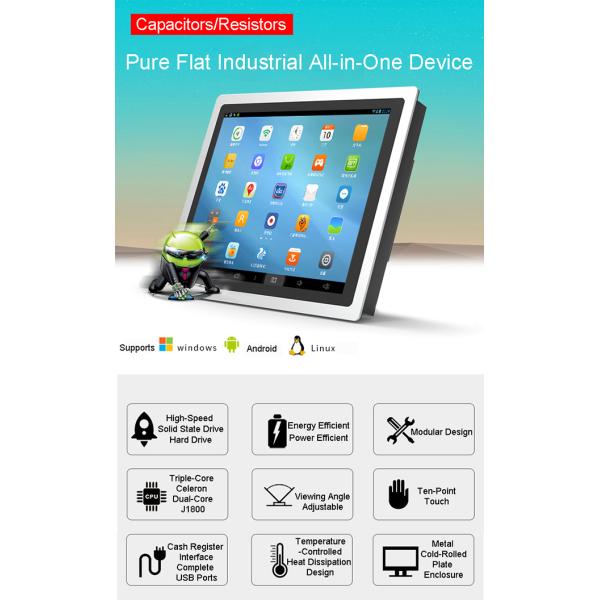21.5 inch Embedded 4:3 Industrial-Grade Touchscreen All-in-One Computer for Automatic Vending Machine Flatbed