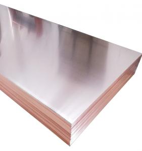 China High Strength H80 Industrial Copper Plates 99.9% 18 Gauge Copper Plate on sale