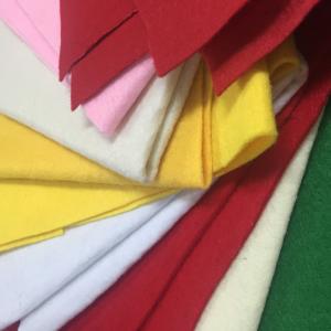 Quality Non Woven Soft Dyed 2mm Felt Width 185CM Poly Linen Fabric for sale
