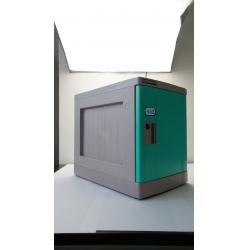 China 4 Tier ABS Plastic Lockers With Master Combination Padlock H1810×W310×D460mm for sale