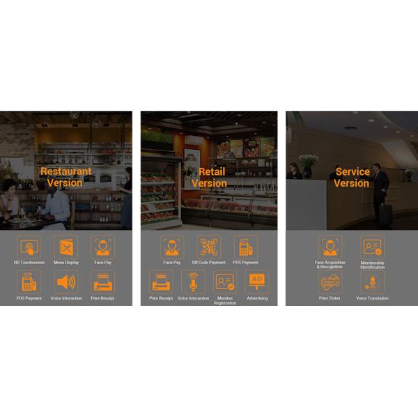 Dual Screen POS System Cash Register With 80mm Thermal Printer