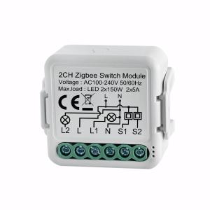 2CH ZigBee Smart Breaker Switch Remote App Control In IOS 8.0/Android 4.3 Systems For Home Automation Real-Time Setting