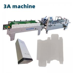 Quality 3A PLC Auto Lock Bottom Folder Glued Machine for Presentation Folder Manufacturing for sale