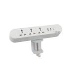 ABS removable clamp table multifunctional desktop socket with type C usb 3.0
