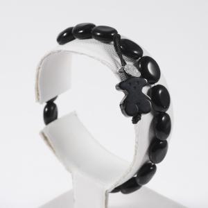 China Customizable Oval Bead Bracelet Touch Love Black / Blue Bead Bracelet Jewelry on sale