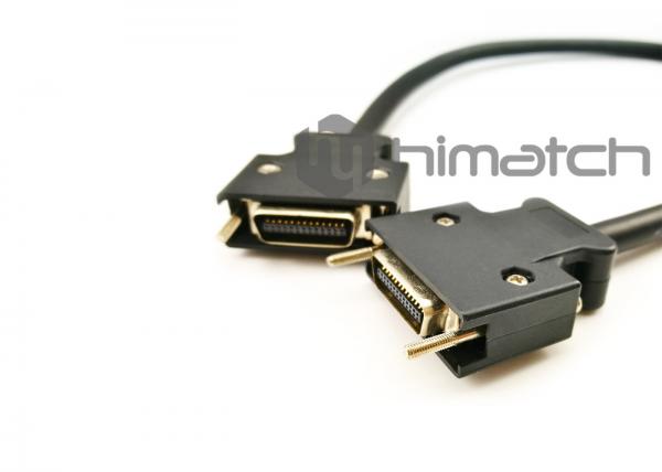 High Flex SCSI MDR 26pin to MDR 26pin Camera Link Cable with Screw Locking for Dynamic Application Millions Cycles