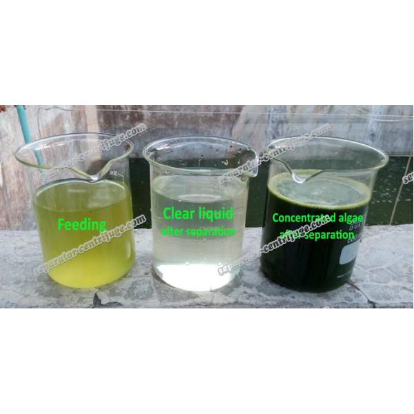Liquid Chlorella Disc Stack Centrifuges Concentration Equipment For Algae 2 Phase
