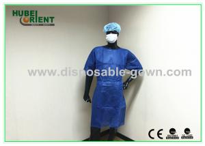 Quality CE MDR Polypropylene Nonwoven Disposable Patient Gown Without Sleeves for sale