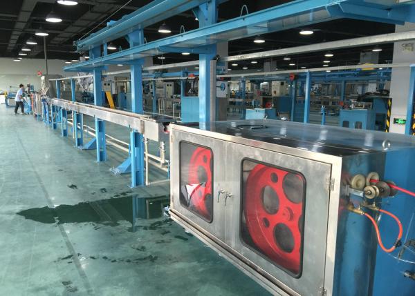 Buy Insulating Sheathed Electrical Wire / Power Wire extrusion machine , computer control at wholesale prices