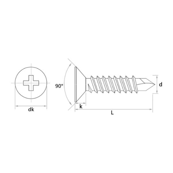ISO9001 2008 Certified Hex Head Wood Self Tek Roofing Tapping Screw With EPDM Washer