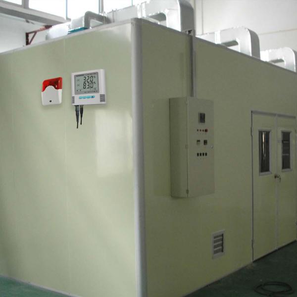 White Color Digital Humidity Reader Hygrometer Thermometer Clock 135*124*35mm