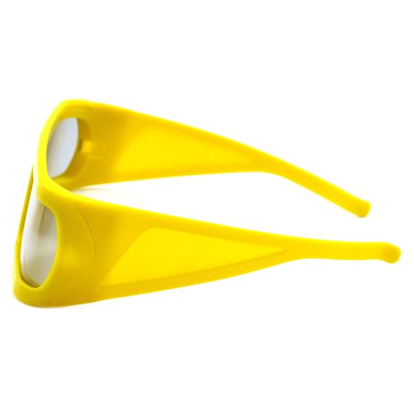 ABS Frame Plastic Circular Polarized Lenses 3D Theater Glasses With Big Size