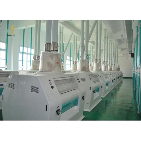 200 TPD Industrial Flour Mill Machine 48*12*20 M Flour Mill Plant