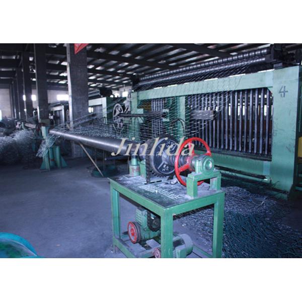 Industrial Automatic Hexagonal Wire Mesh Machine , 80mm ×100mm Gabion Mesh
