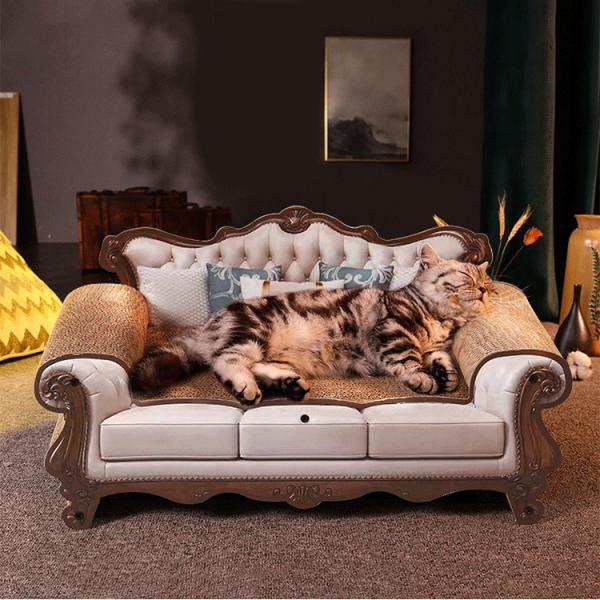Can Catch Can Lie Sofa Shape Cat Scratch Board High-Density Corrugated Paper Does Not Drop Scraps