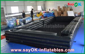 Quality Inflatable Games For Kids Customized Black Inflatable Sports Games Snookball Tables 0.55mm PVC With Balls for sale