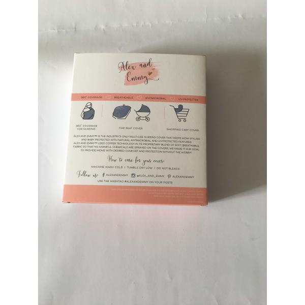 Wholesale customized die cut color paper box flat packed with PVC window